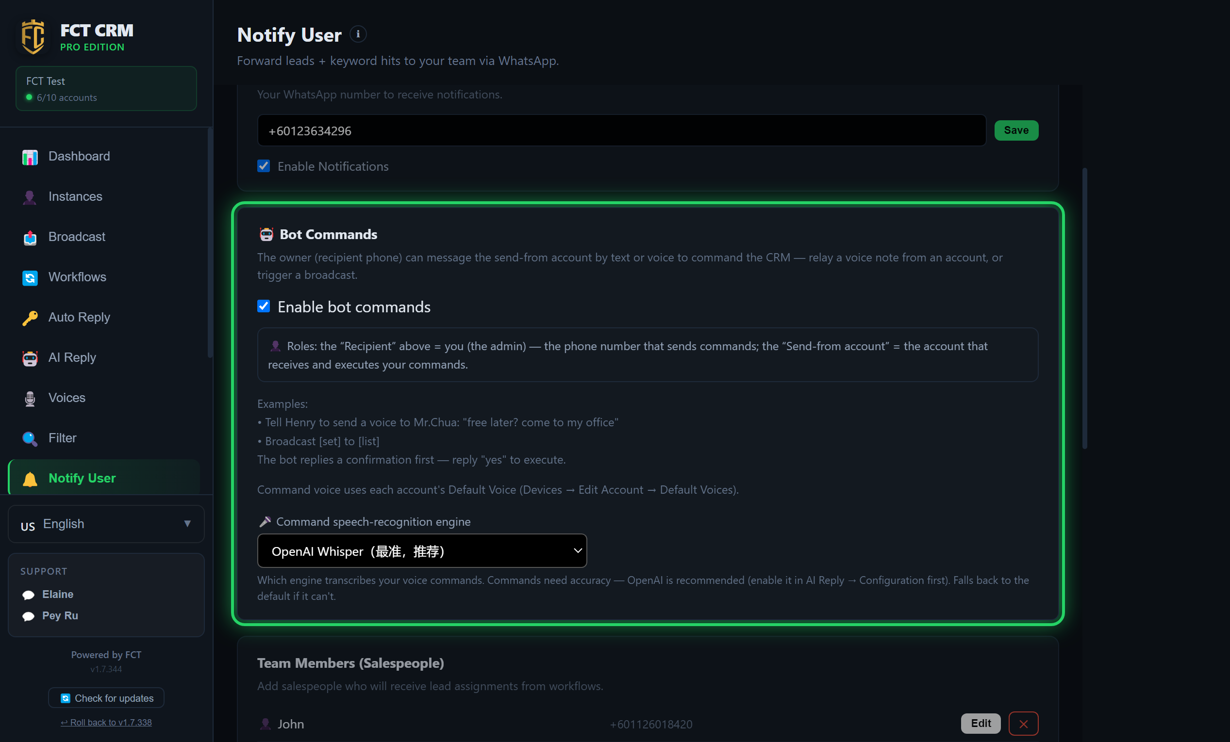 Bot Commands
