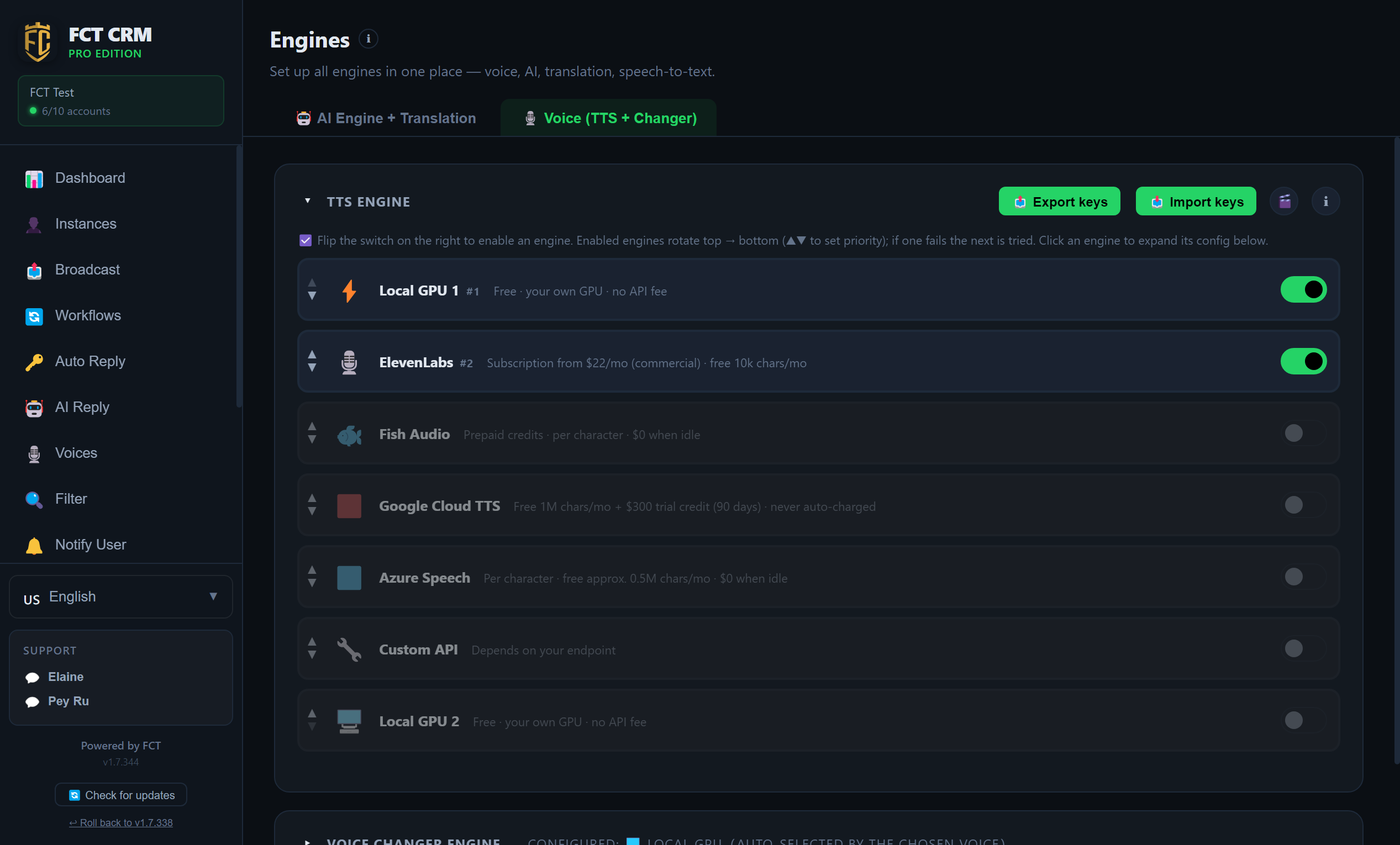 Voice engines