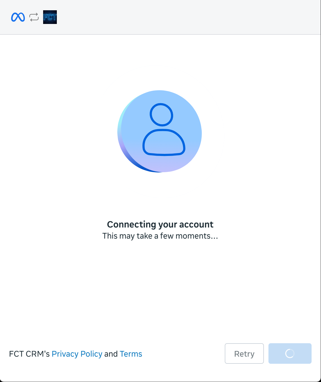 Connecting the account